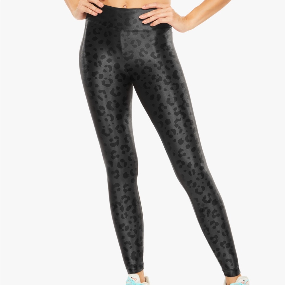 Koral Lustrous High Rise Legging Black Leopard M
